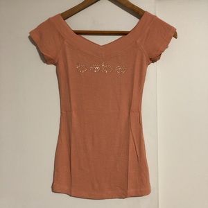 Bebe orange top